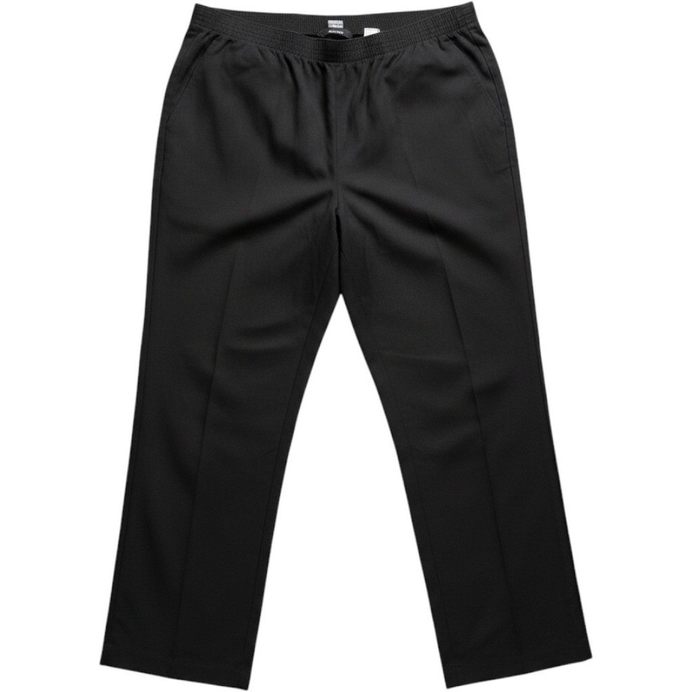 Alia Dress Pants Womens 20W Black Polyester Pull On Elastic Waist Casual
